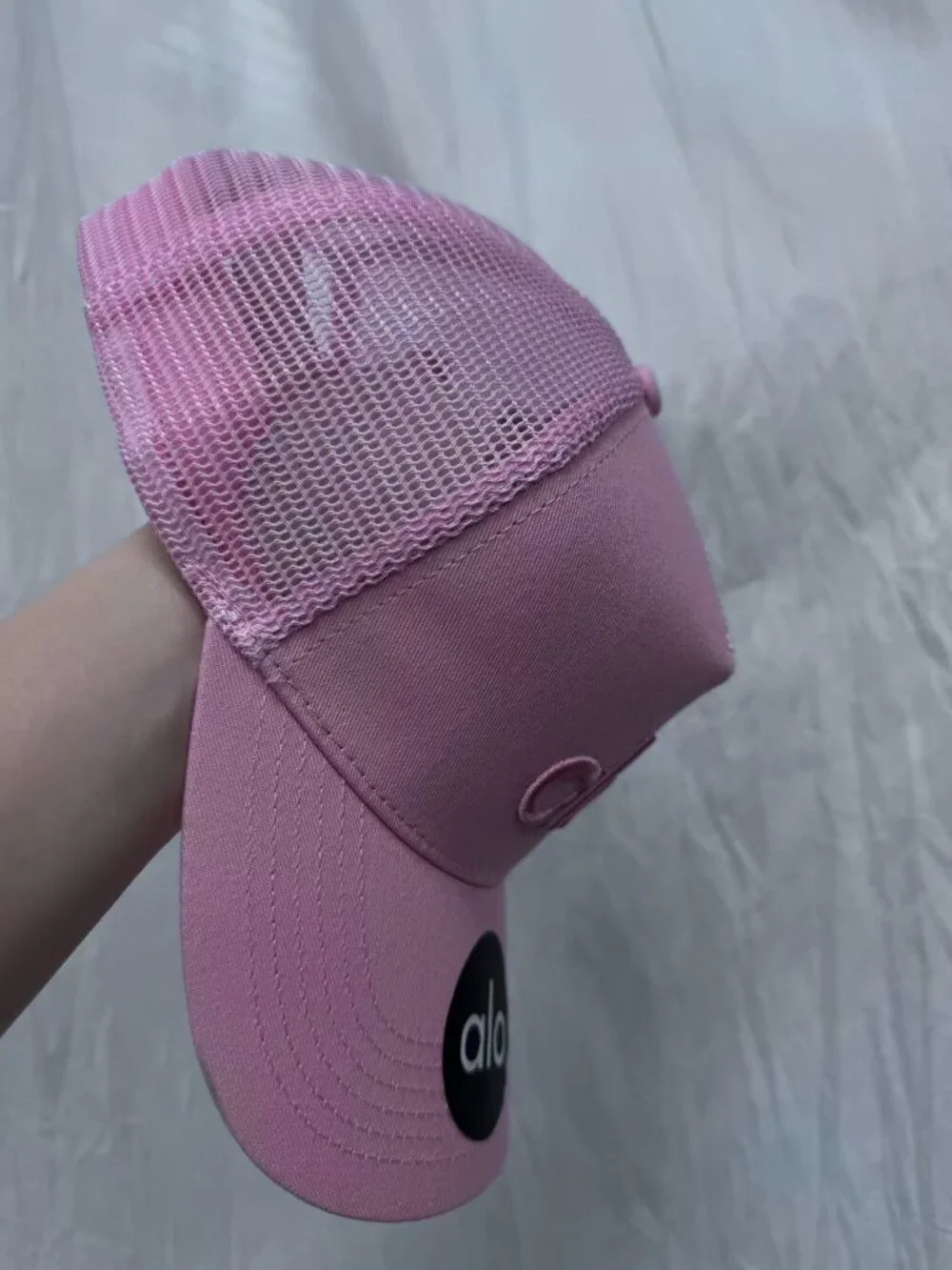 ALO Yoga District Trucker Hat Pink 💟 Pilates Princess Athleisure Cap - NWT